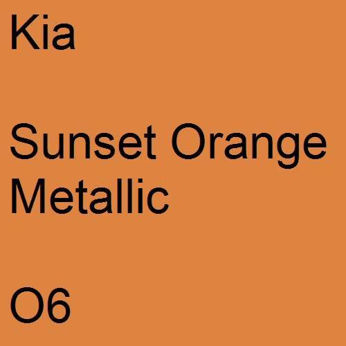 Kia, Sunset Orange Metallic, O6.